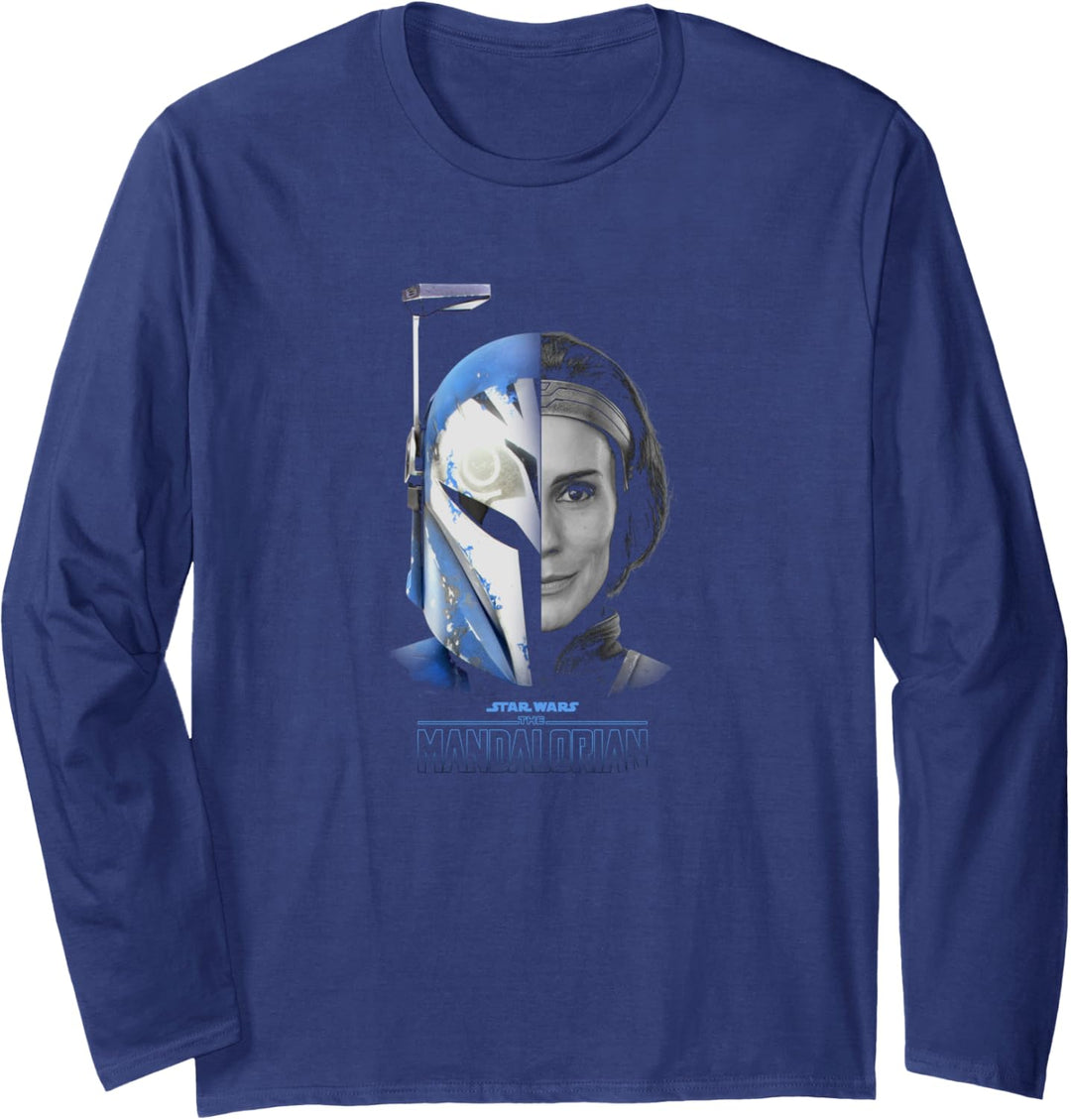 Star Wars: The Mandalorian Bo-Katan Split Face R17 Langarmshirt