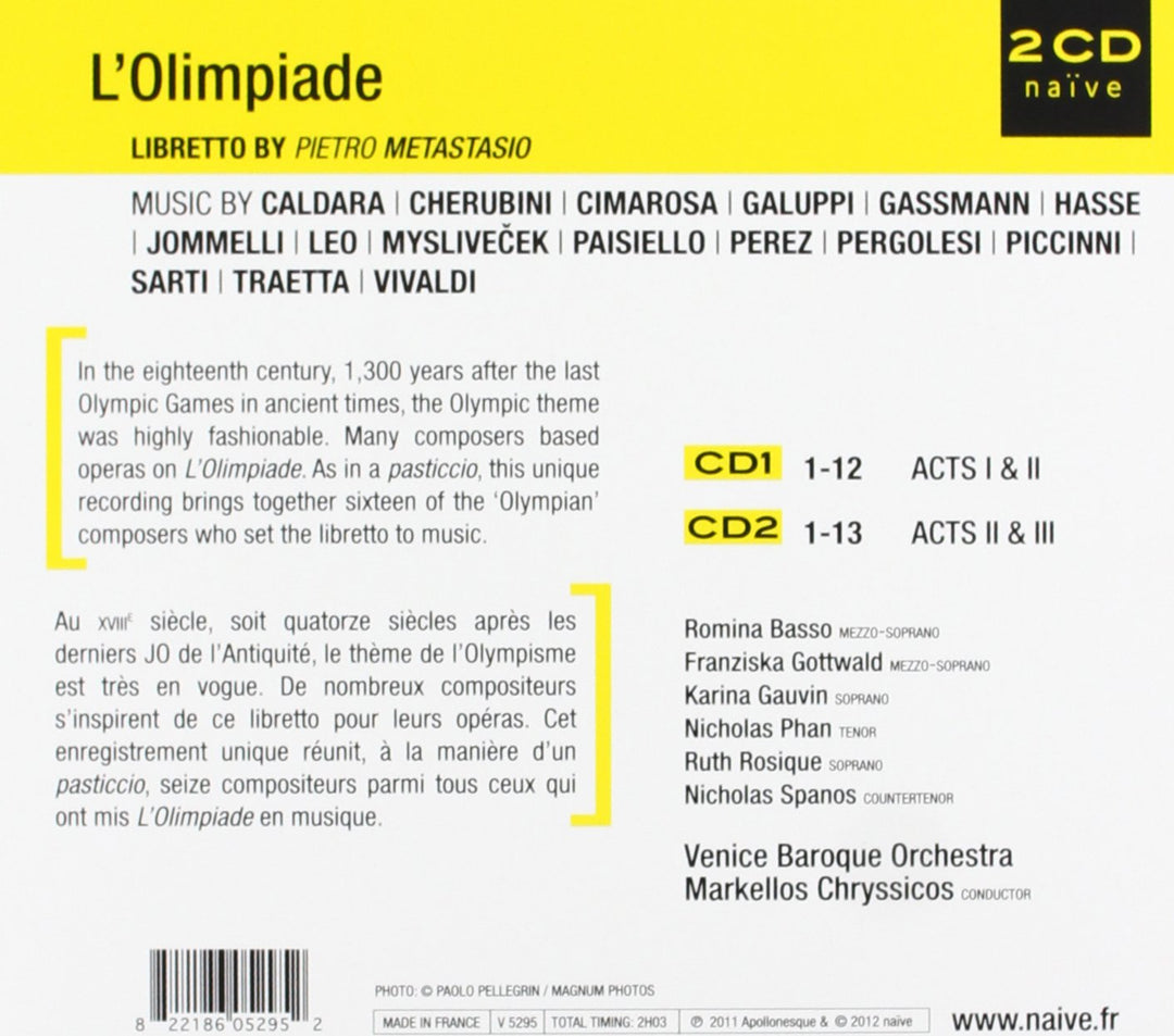L'Olimpiade, Audio-CD