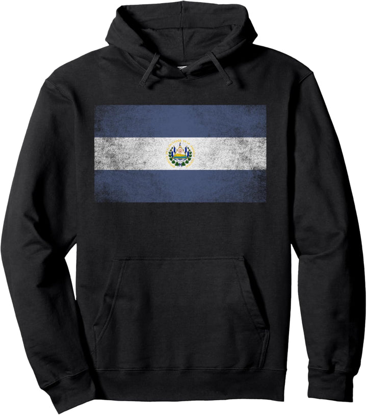 El Salvador Flag Pride Country Home Nation Family Official Pullover Hoodie