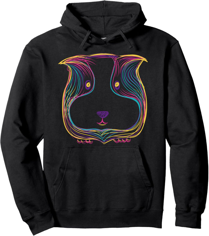Meerschweinchen Gekritzel Meerschwein Geschenk Haustier Pullover Hoodie