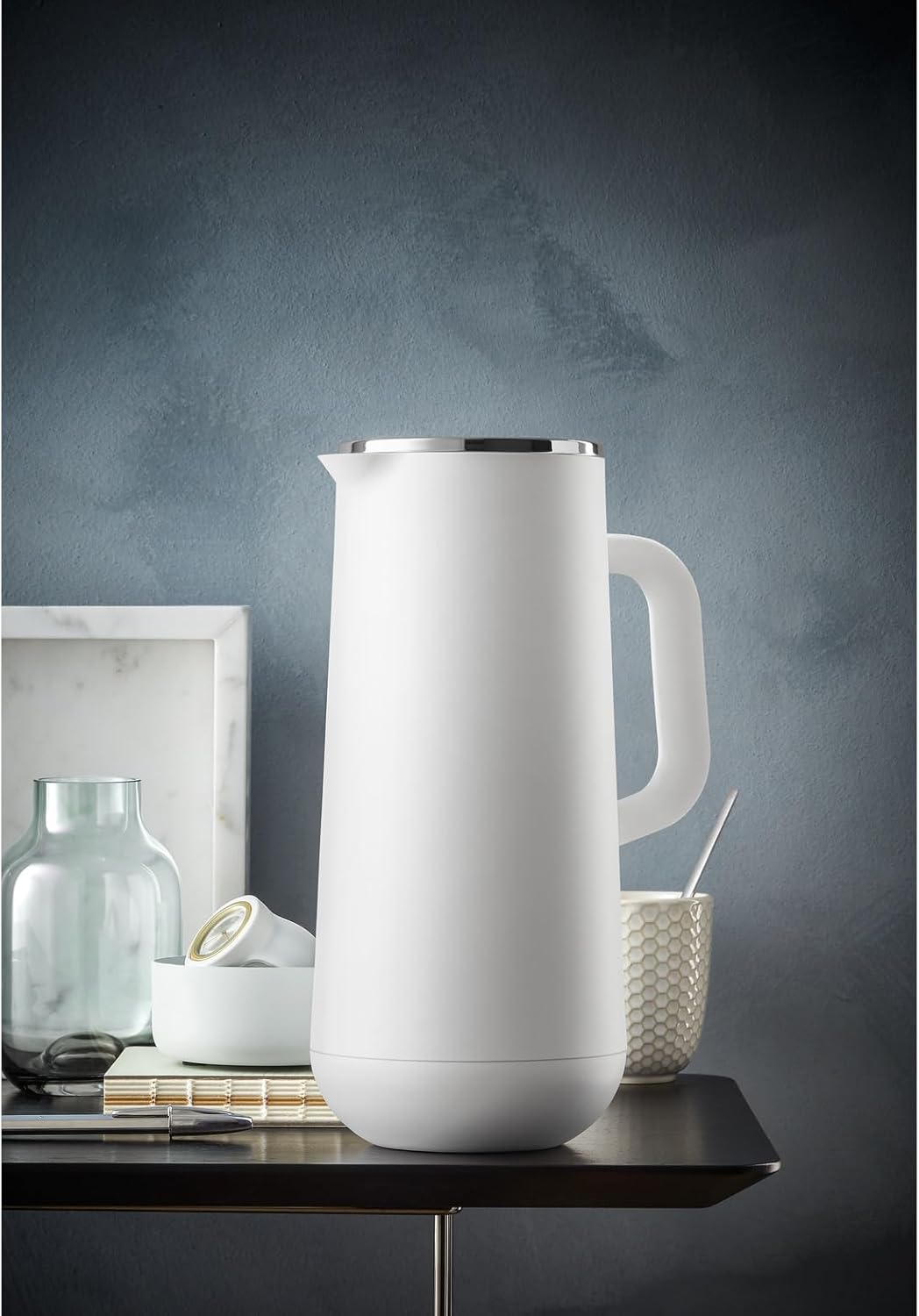 WMF Impulse Thermoskanne 1l, Isolierkanne für Kaffee oder Tee, Drehverschluss, hält Getränke 24h kal
