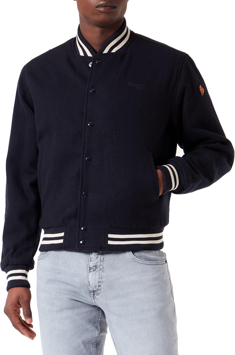Schott NYC Unisex Duse Teddy BLOSE AUS Schott S marineblau, S marineblau