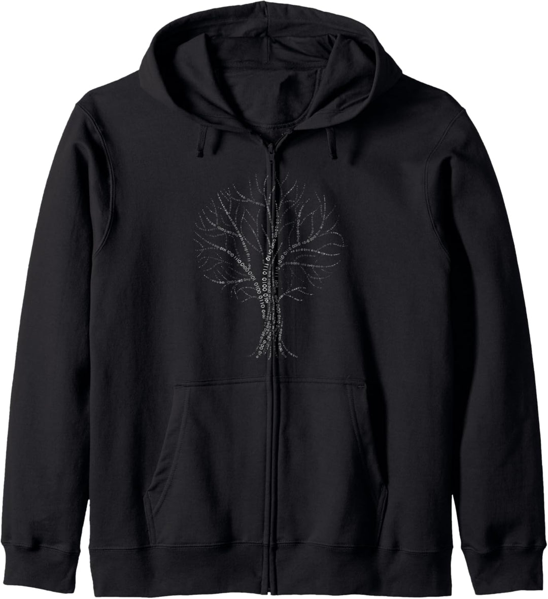 Binärer Code Baum Null Eins Computerfreak Programmierer Kapuzenjacke