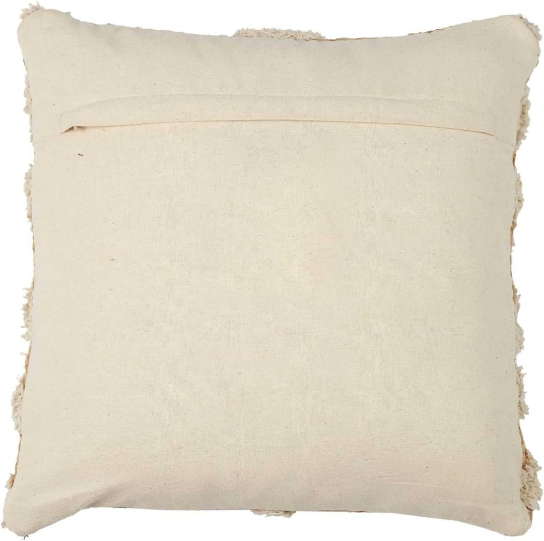 HOME DECO FACTORY. TX0052. Kissen aus Jute und Baumwolle Tufted 40x40 cm - Optimaler Komfort. Modern