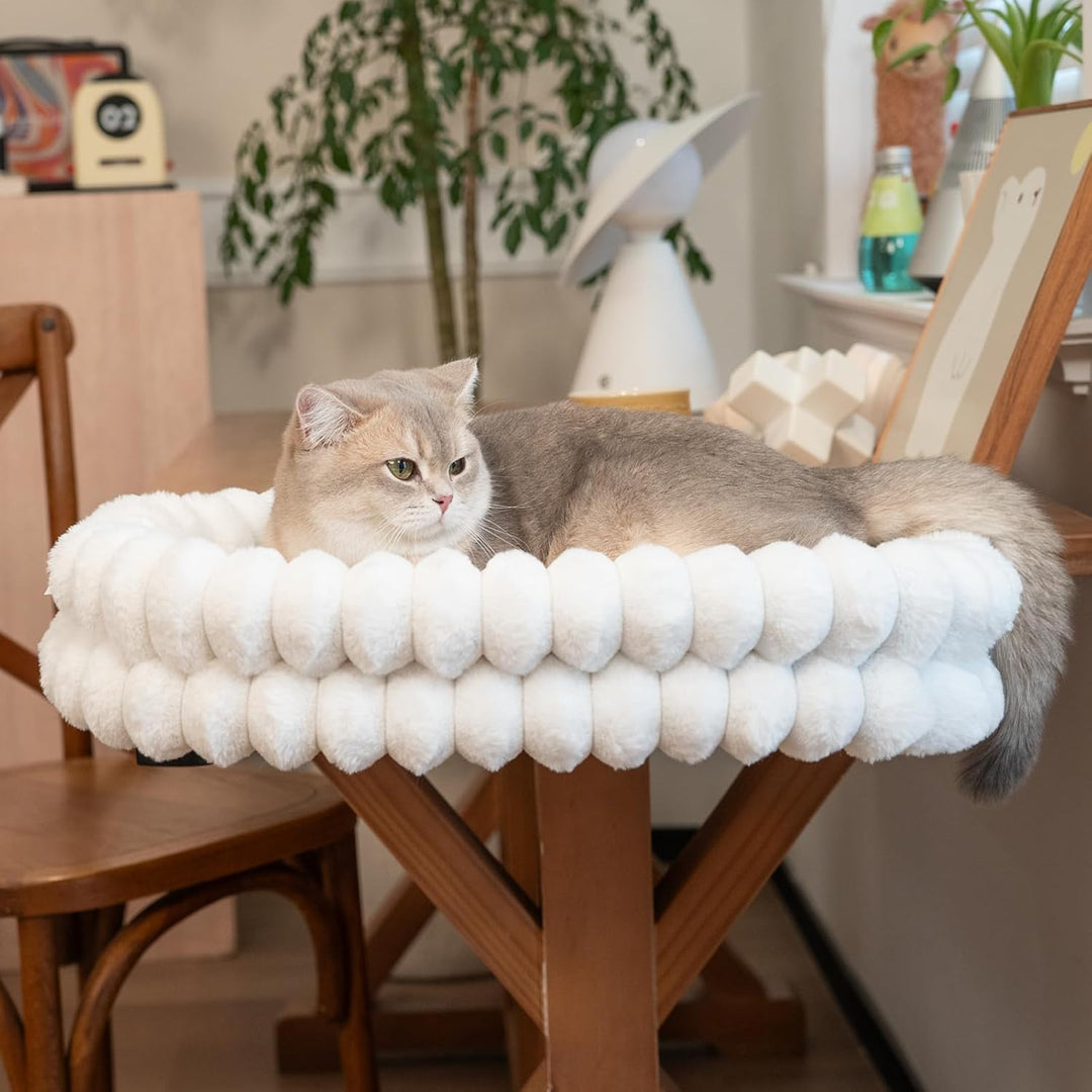 Cheerpals Katzenliege Schreibtisch & Tisch – Platzsparend Klappbar (Nach Unten) Katzenhängematte mit