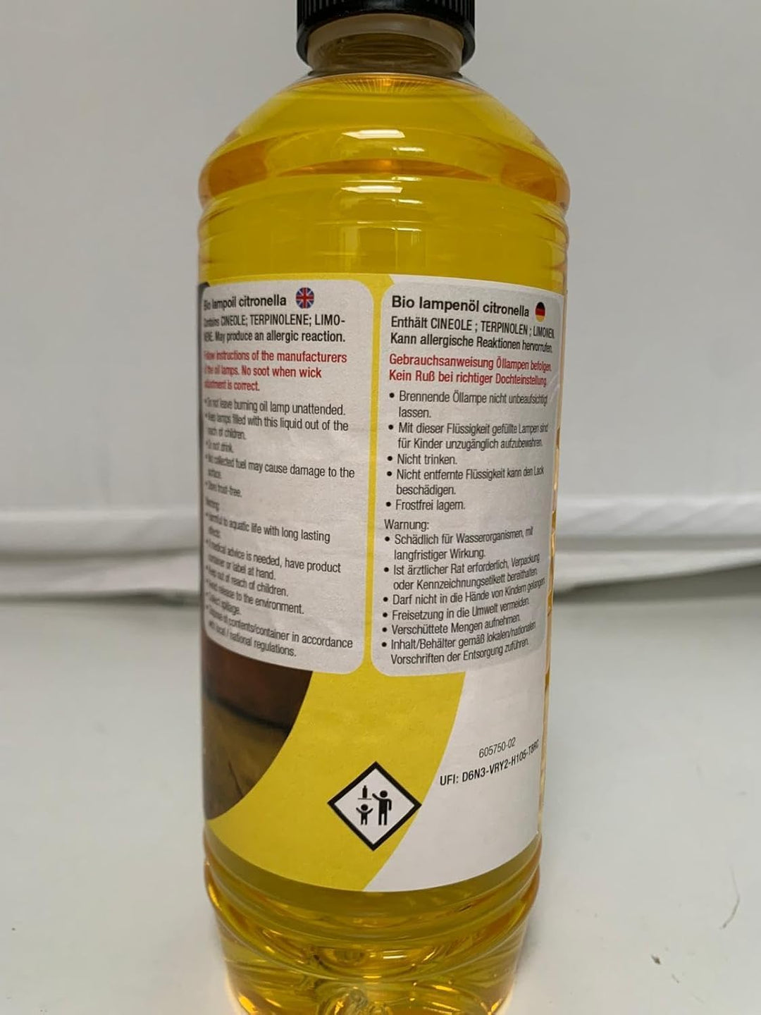 8 x 1000 ml Moritz Bio Lampenöl Citronella für Fackeln Öllampen Sturmlaternen Wandfackeln, 8