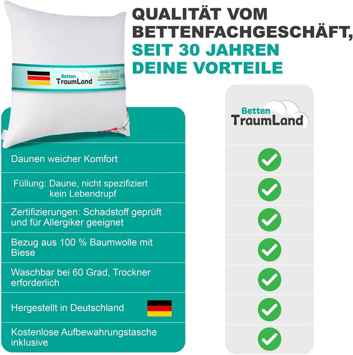 Schäfer Canada Daune Übergangsdecke 100% Daunen Kassettenstegbett 2-cm Innensteghöhe canadische Daun