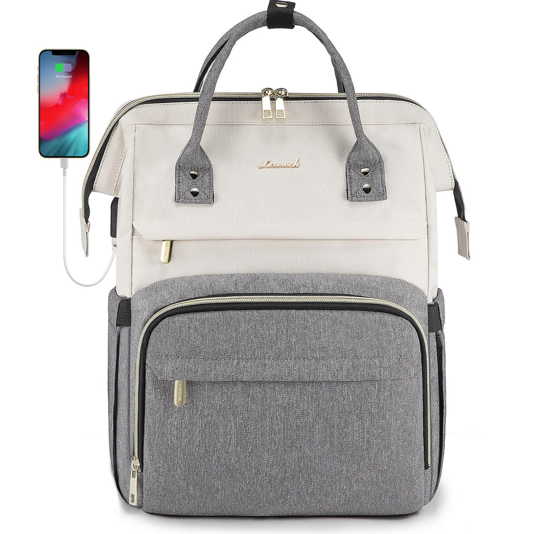 LOVEVOOK Laptop Rucksack Damen 17 Zoll, Gross Schulrucksack Teenager, Rucksack Handgepäck, Wasserdic