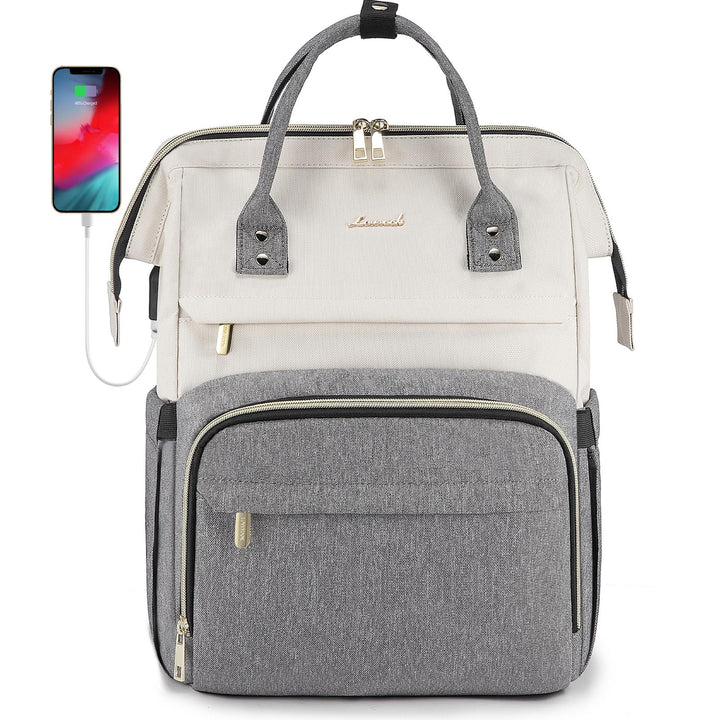 LOVEVOOK Laptop Rucksack Damen 17 Zoll, Gross Schulrucksack Teenager, Rucksack Handgepäck, Wasserdic