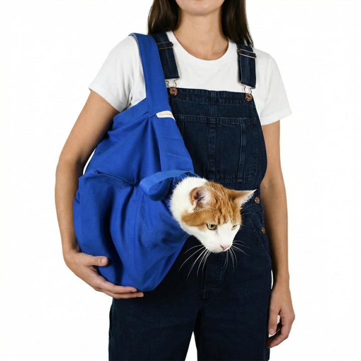 Cat-in-The-Bag Cozy Comfort Tragetasche für Katzen, klein, Kobaltblau, für Tierärzte, Medikamente, Z