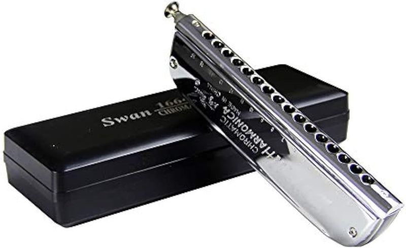 Swan 16 Loch 64 Tone Chromatische Mundharmonika C Ton Mundharmonika mit Fall