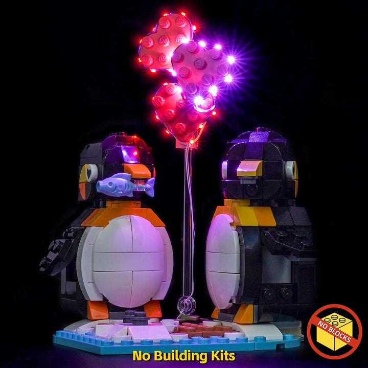Led Licht Set Kompatibel mit Lego 40886 Penguins in Love (Kein Modell), Dekorationsbeleuchtungsset C