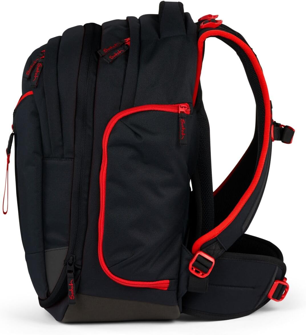 Satch Match Schulrucksack Set 3tlg. inkl. Schlamperbox und Sportbeutel Fire Phantom, Fire Phantom