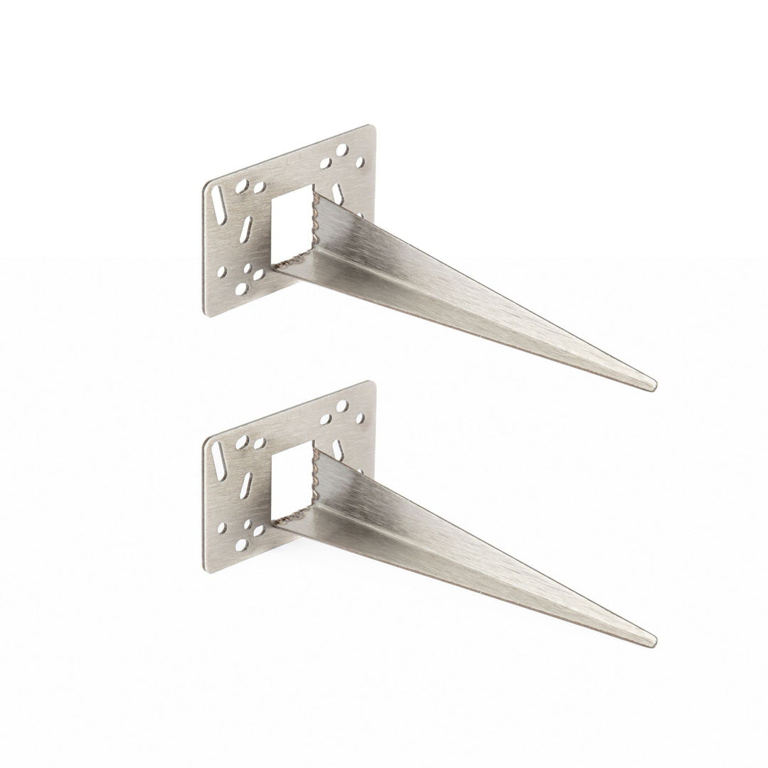 Novatool 2 x Erdspiess 10 x 6 x 18 cm Edelstahl Profi Gartenspiesse Erdspiess für Lampen Gartenzubeh