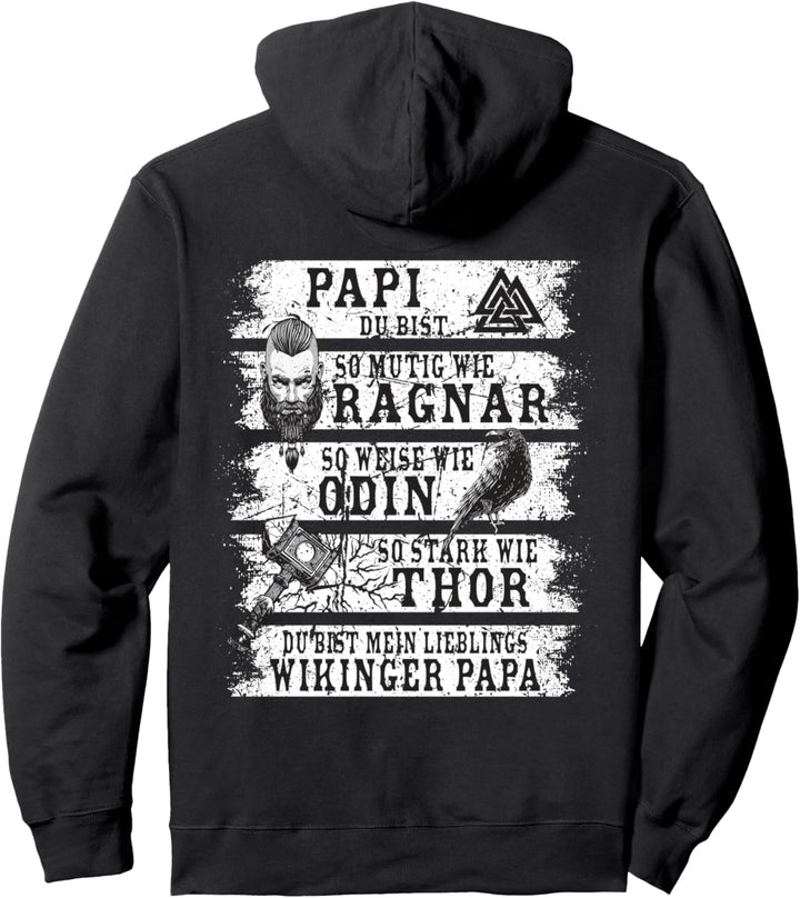 Wikinger Papa - Retro Wikinger Vater Spruch - Vikings Dad Pullover Hoodie