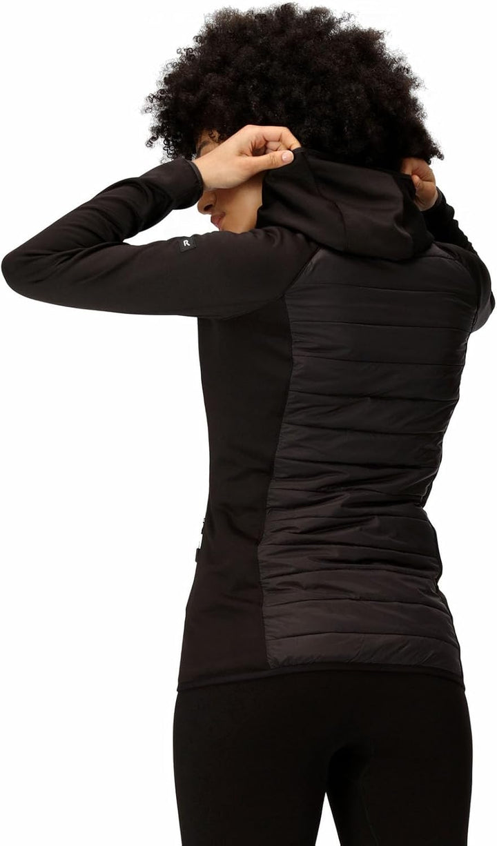Regatta Damen Andreson VIII Hybrid Jacke leicht mit Kapuze RWN275 38 schwarz