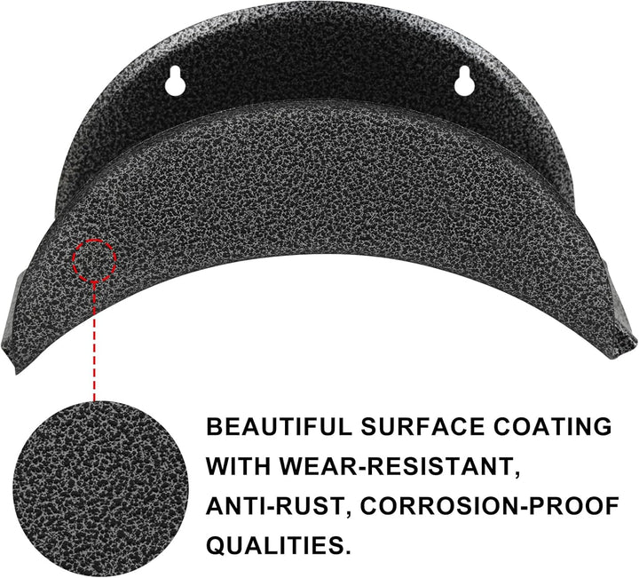 GARTOL Schlauchaufhänger aus Hartstahl, 2Stück Wandhalterung (Gartenschlauchhalter, Autoschlauch und
