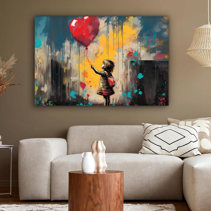 MuchoWow© Bild auf Leinwand Gross 120x80 cm XXL Schlafzimmer Bilder Wand Deko Wohnzimmer Modern Wand
