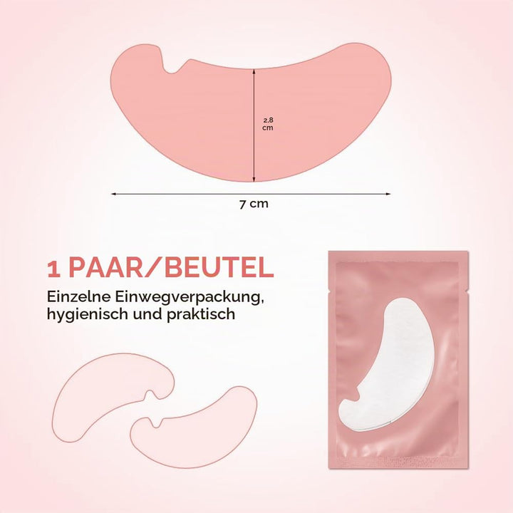 100 Paare Augenpads Wimpernpads für Wimpernverlängerung Wimpernlifting Wimpern Färben Wimpern Augen