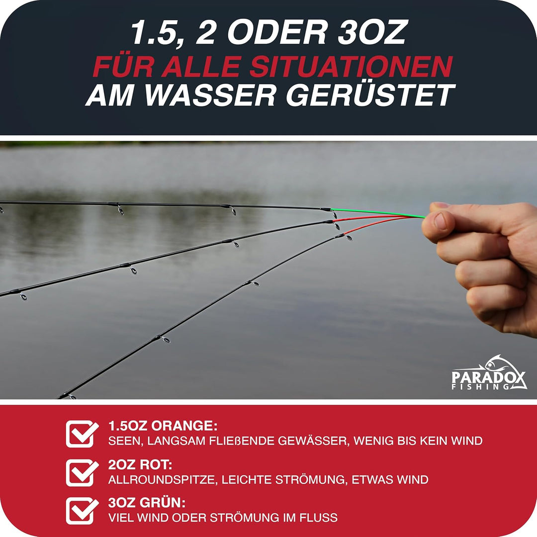 Feederrute 3,3m Wg. 90g I 3,6m 120g I Method Feeder Rute Angelrute Feederruten zum Angeln mit Futter