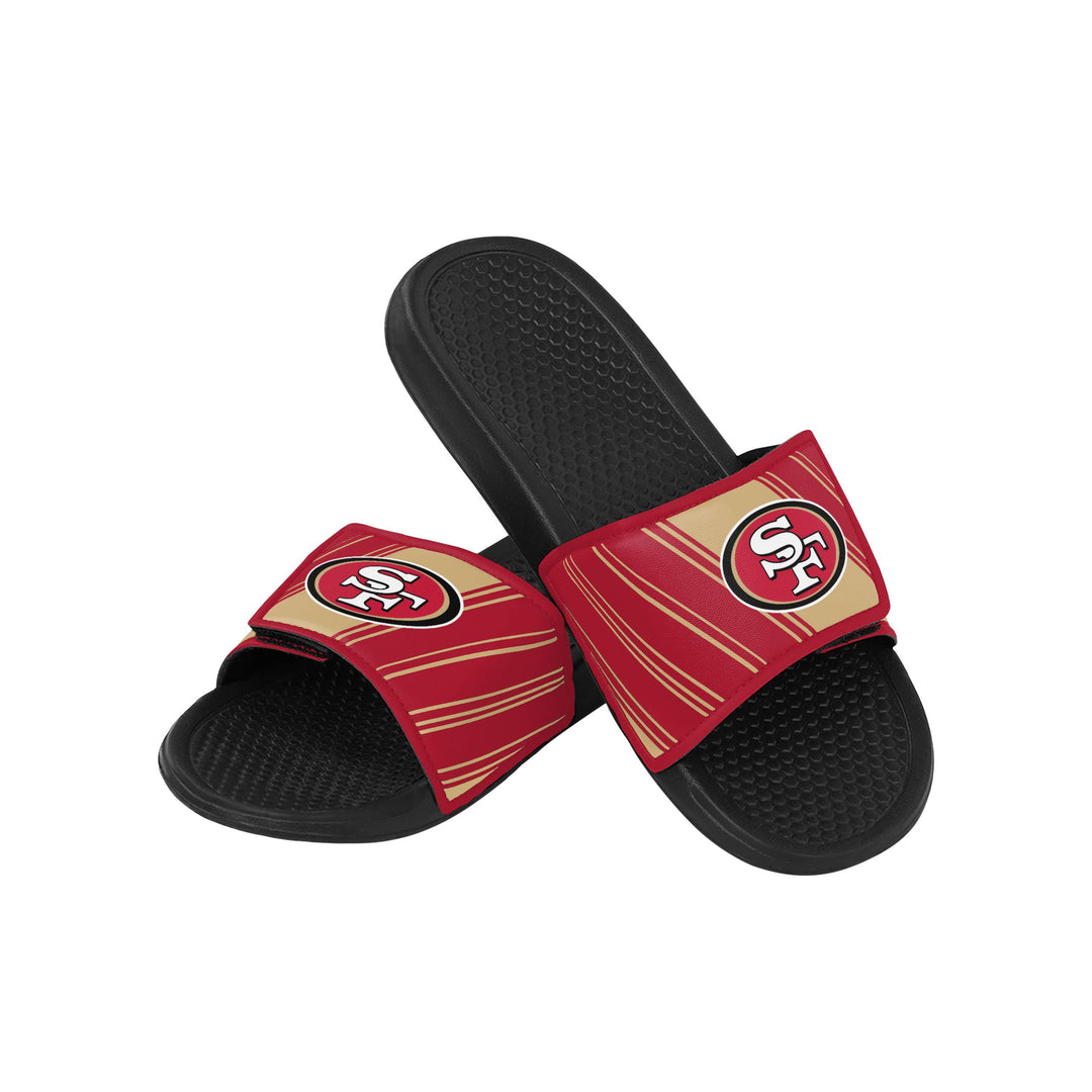 FOCO Commanders NFL Legacy Sport Slide Flip-Flops für Herren San Francisco 49ers 45/46 EU Vermächtni
