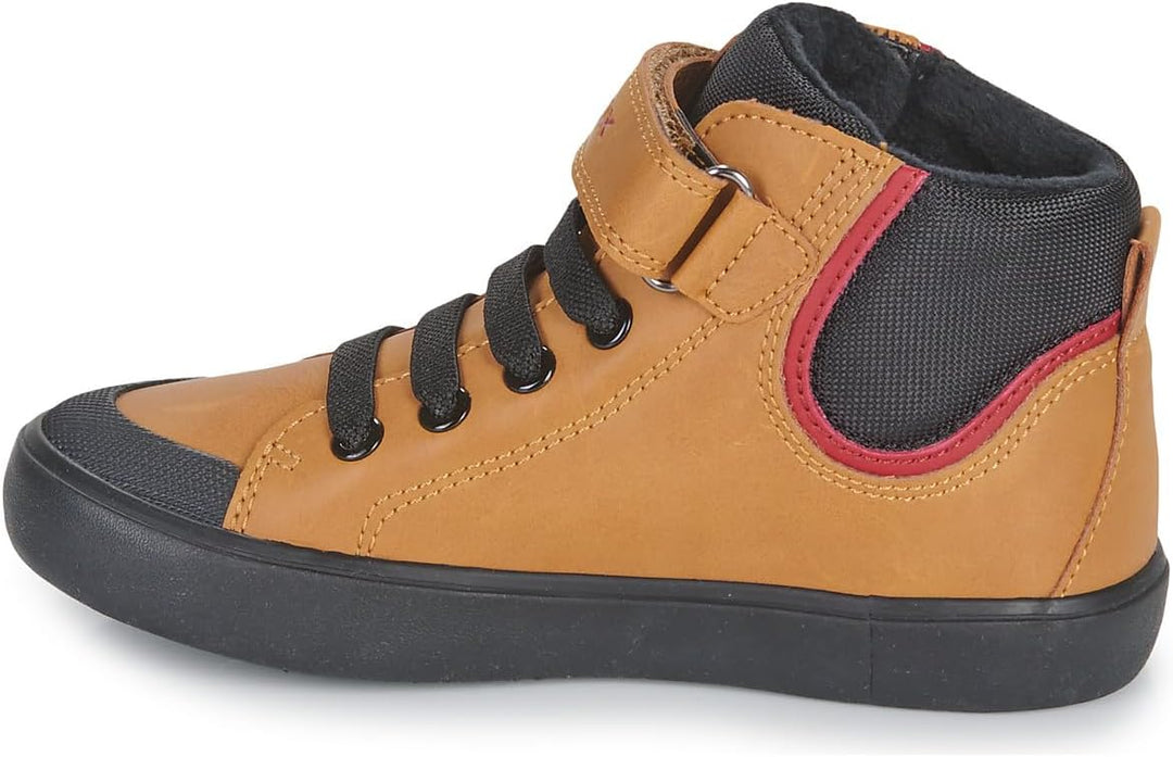 Geox Jungen J Gisli Boy F Sneaker 29 EU Dk Yellow Black, 29 EU Dk Yellow Black