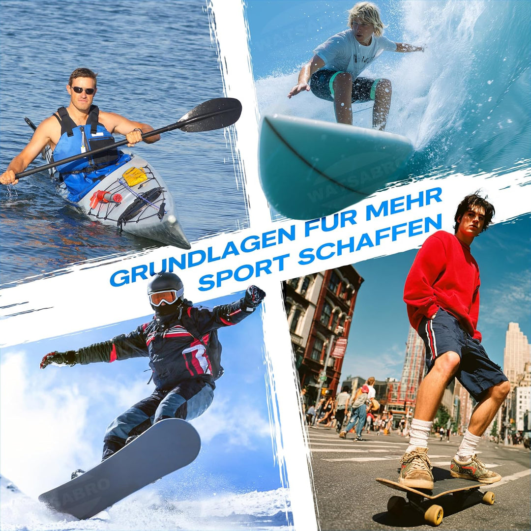 Balance Board Echtholz丨Rutschfest Gleichgewichtstrainer für Einsteiger und Profis丨Surf Balance Board