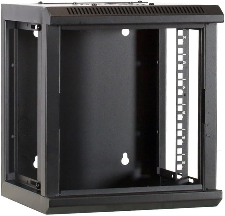 DSIT 6 HE - 10 Zoll Serverschrank - mit Glastür - (BxTxH) 312x310x352mm - Schwarz - für Zuhause und