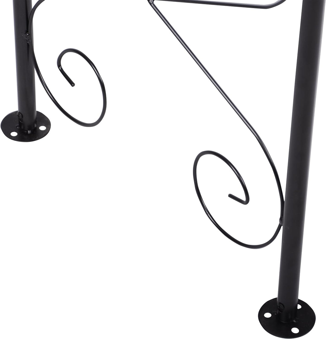 Nexos ZGE36116 Rosenbogen Torbogen Rankhilfe Pergola Spalier für Rosen Blumen im Garten Terrasse in