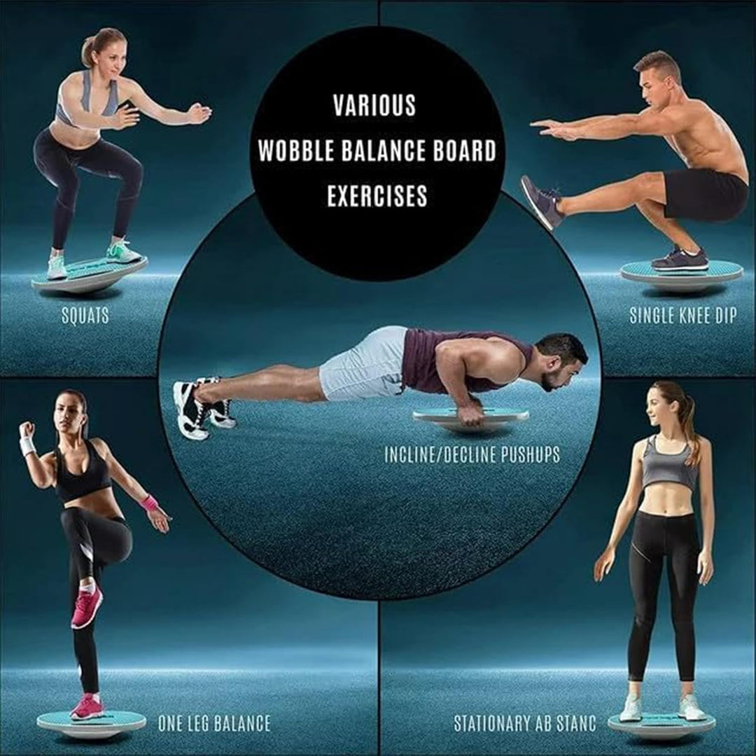 Yes4All Balance Board inkl, Wackelboard Sport mit Griff und Rutschfester Oberfläche; Wackelbrett Bal