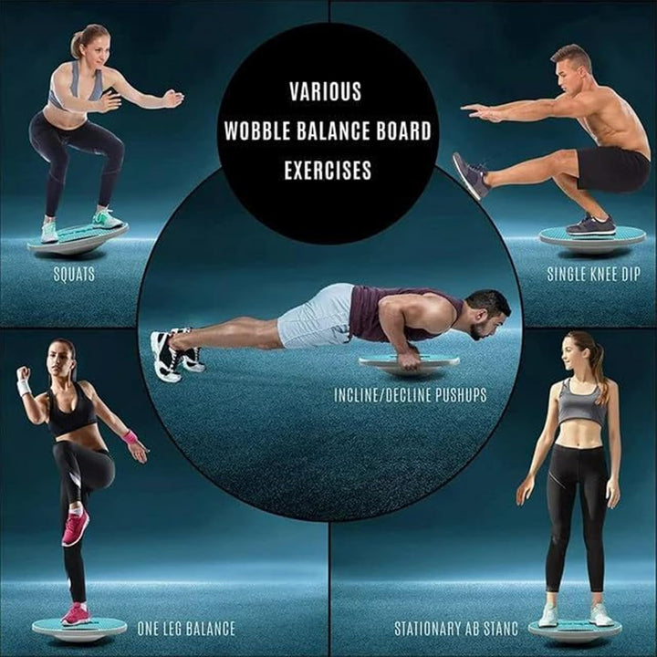 Yes4All Balance Board inkl, Wackelboard Sport mit Griff und Rutschfester Oberfläche; Wackelbrett Bal