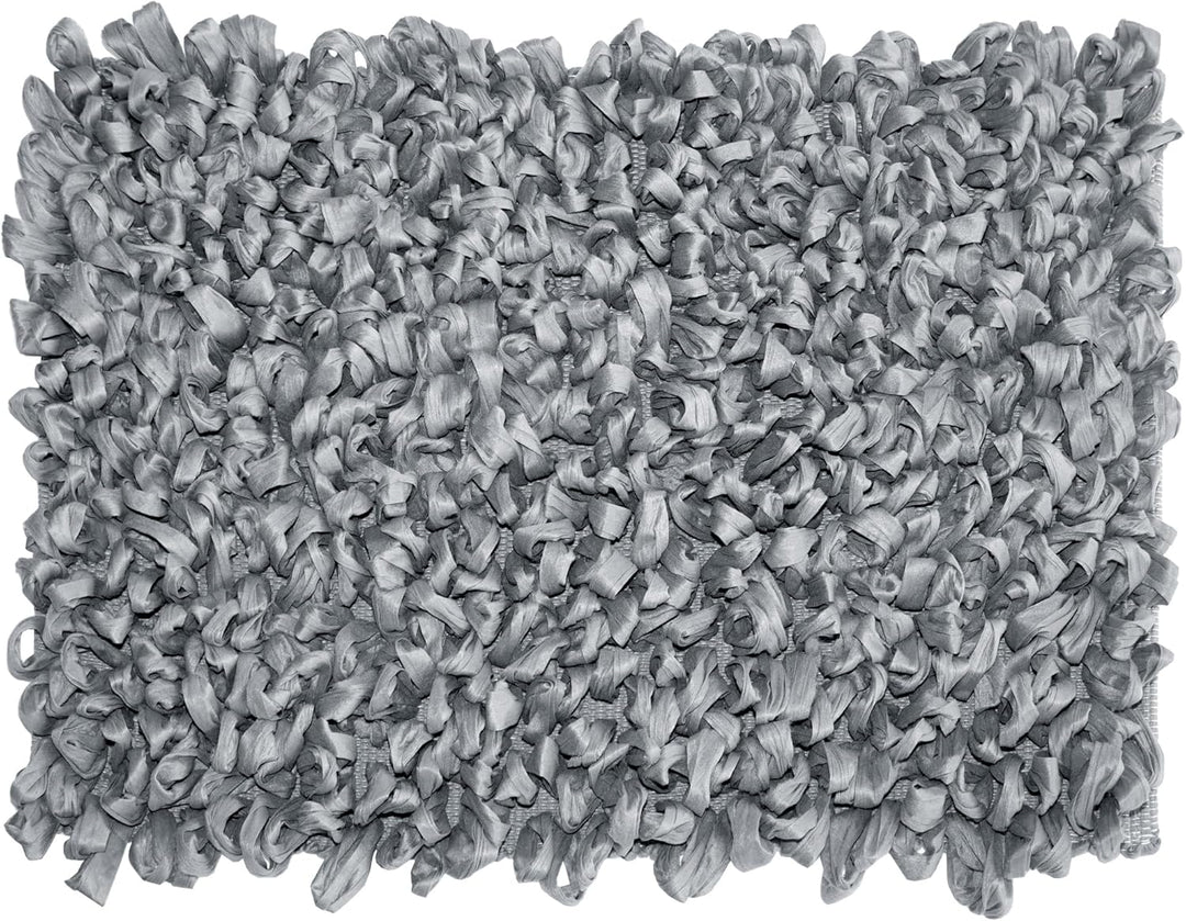 Lashuma Badeteppiche waschbar Rauch - Grau, extra weiche, Flauschiger Badvorleger 50x70 cm 50x70 cm