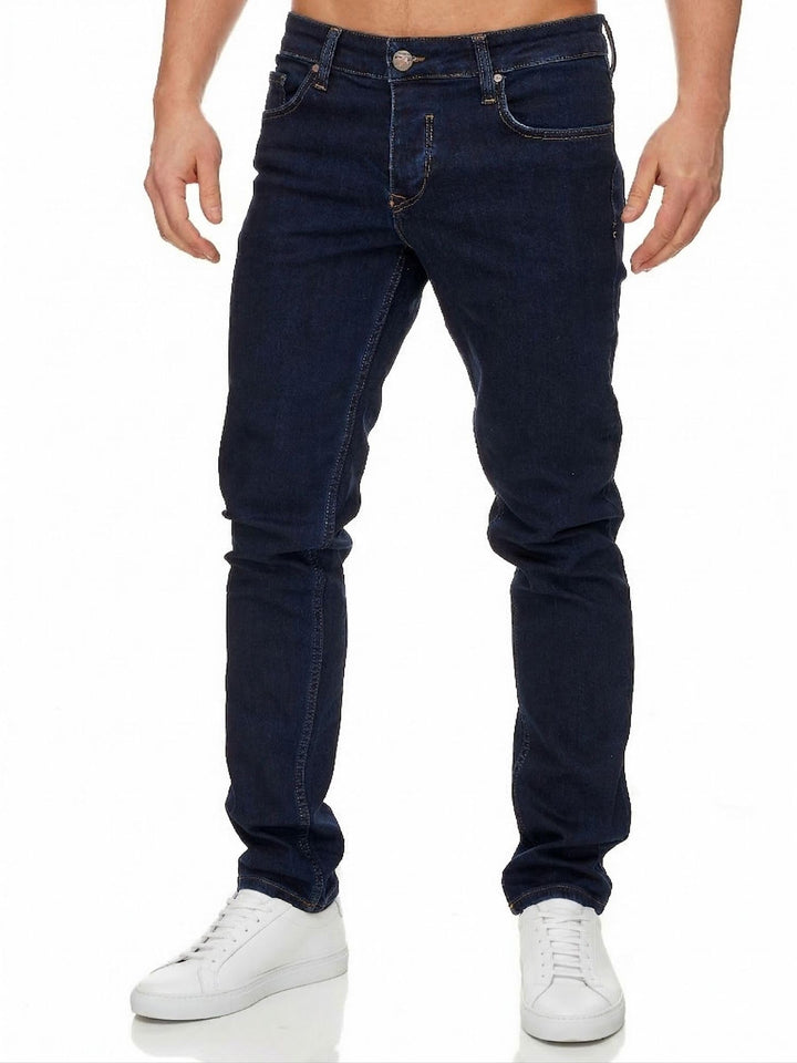 Tazzio Jeans Slim Fit Herren Jeanshose Stretch Designer Hose Denim 16533 29W / 30L Dunkelblau, 29W /