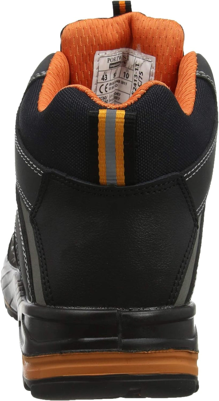 Portwest Portwest Compositelite Sicherheitsstiefel Operis S3 HRO, Grösse: 43, Farbe: Schwarz, FC60BK