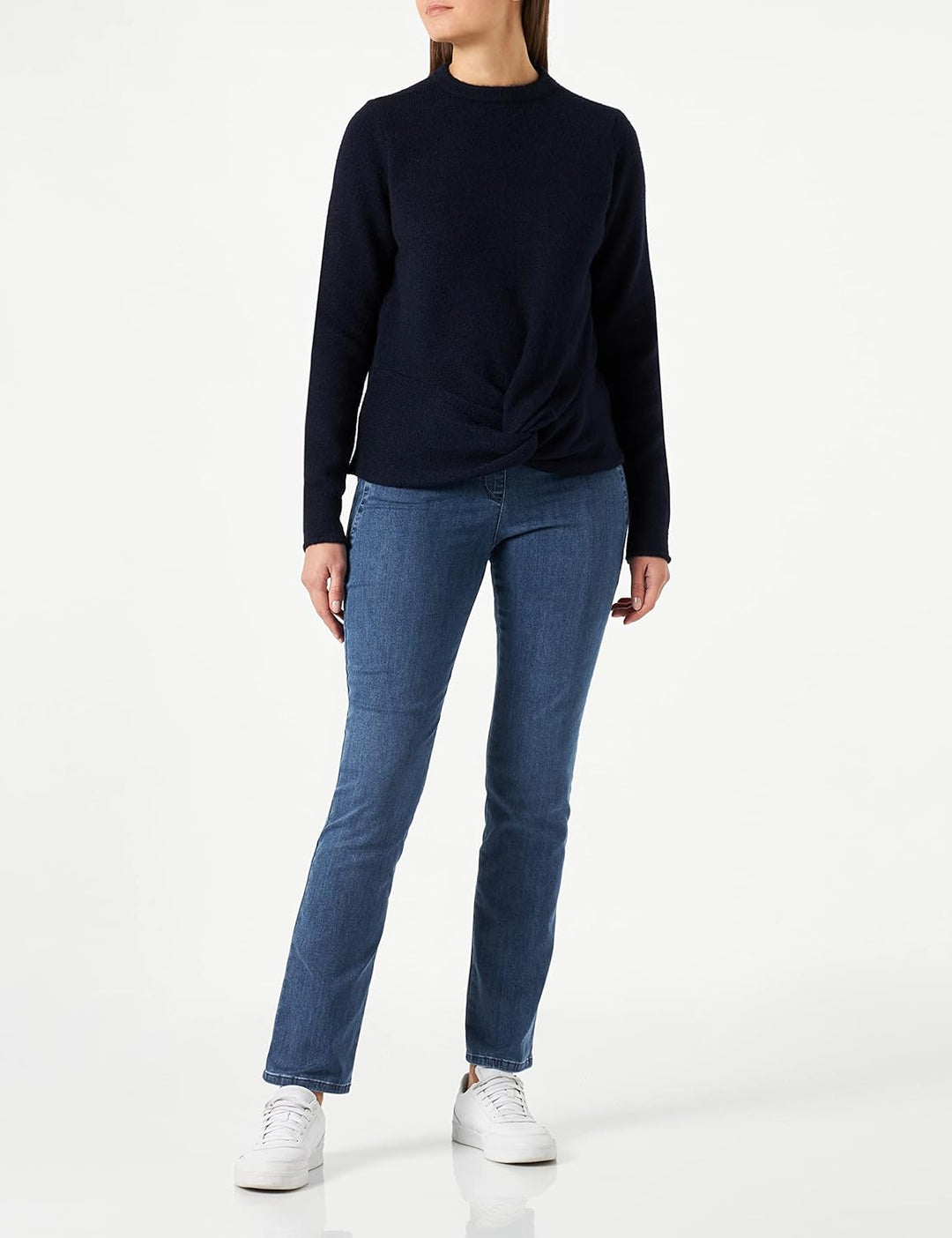 MUSTANG Damen Carla C Knot Pullover XL Night Sky 4129, XL Night Sky 4129