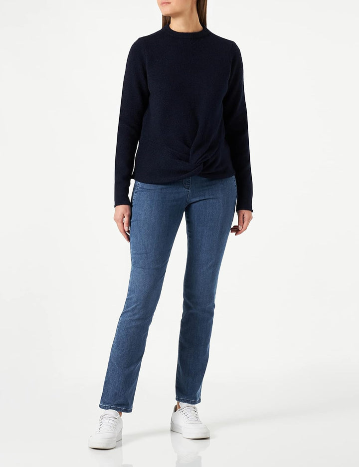 MUSTANG Damen Carla C Knot Pullover XL Night Sky 4129, XL Night Sky 4129