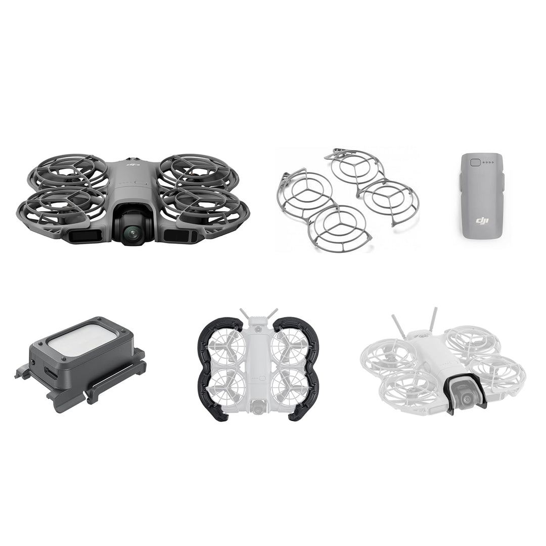 DJI Neo 2 (nur Drohne) mit Vielseitiges Zubehör, Start und Landung auf der Handfläche, Gestensteueru