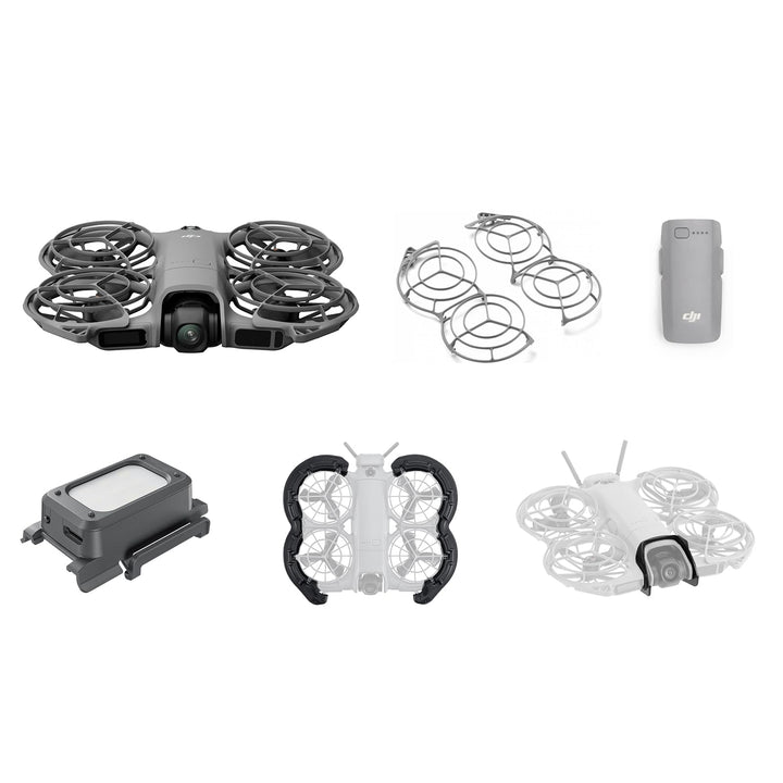 DJI Neo 2 (nur Drohne) mit Vielseitiges Zubehör, Start und Landung auf der Handfläche, Gestensteueru