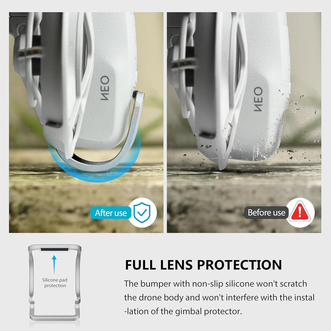 STARTRC Gimbal Bumper Guard für DJI Neo Zubehör, Aluminiumlegierung Antikollisionsschutz Schutzleist