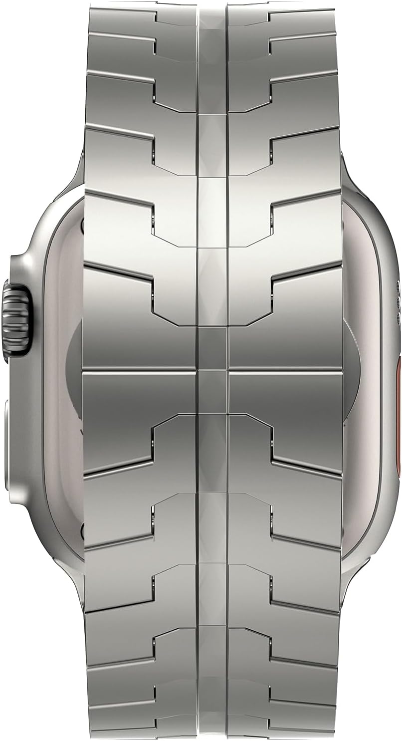 ULULOOK Titan Armband Kompatibel mit Apple Watch Ultra 3/2/Ultra 49mm NUR, DLC Titanium Grad 2 Ersat