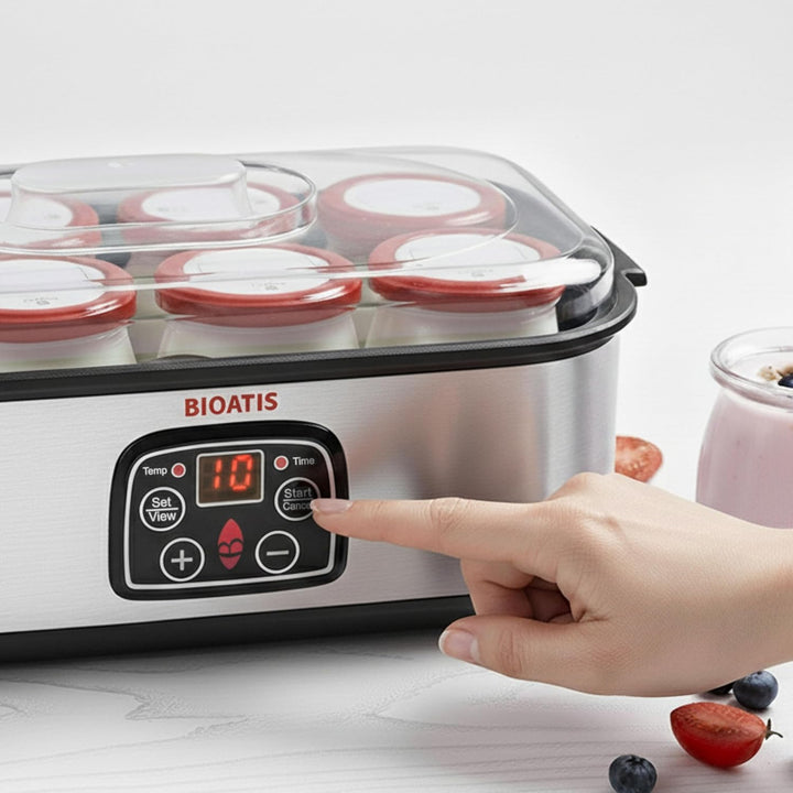 Verbesserter Joghurtbereiter, kompakt, 80 Rezepte Express für Joghurt, Bio-Marke und Bedienungsanlei
