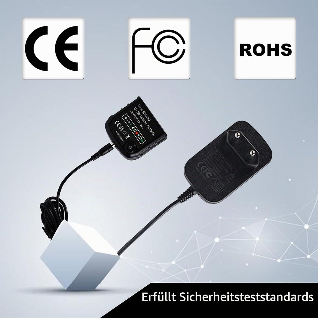 Ladegerät Kompatibel mit Black &amp; Decker: Ladegerät 18V/20V Lithium-Akku für Black &amp; Decker 10,8V/14,