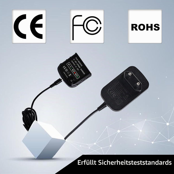 Ladegerät Kompatibel mit Black &amp; Decker: Ladegerät 18V/20V Lithium-Akku für Black &amp; Decker 10,8V/14,