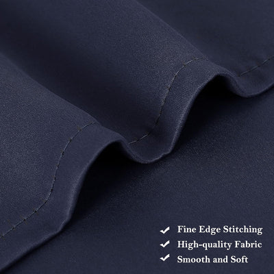 PiccoCasa 2er Set Gardine für Küche Polyester Scheibengardine Kurzgardine Blickdicht Kleine Gardine