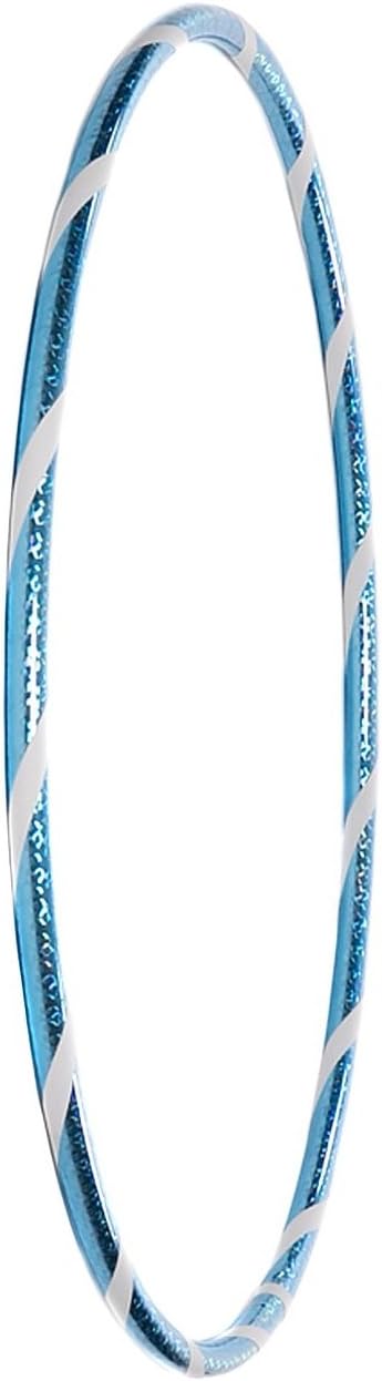 Funny Kinder Hula Hoop Reifen mit Hologramm-Muster Ø70cm Hologramm-Turquoise-Weiss, Ø70cm Hologramm-