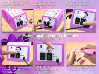 Fusspflegegerät Fusspflege Fräser Set mit grossem Diamantschleifer für die grossflächige Hornhautent