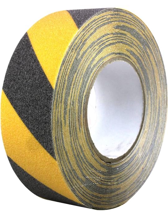 Antirutsch Klebeband [ 18M x 5cm ] Schwarz-Gelb | Griptape für den Innen- und Aussenbereich | Grip T