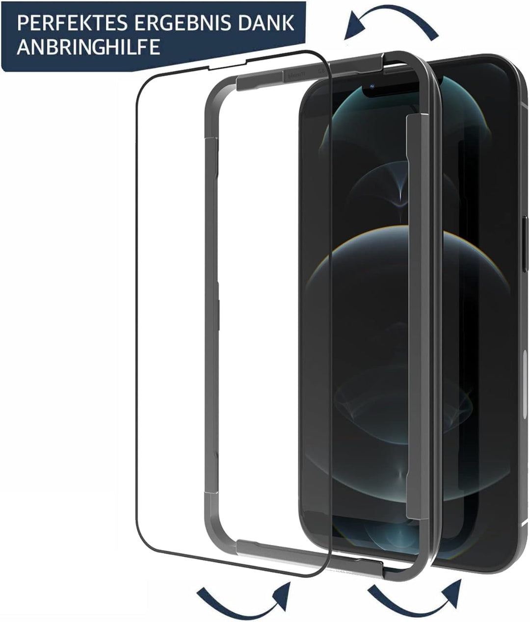 CELLBEE Kompatibel mit iPhone 13 Mini Displayschutz The Curved, inkl. Applikator, Force Treatment, U