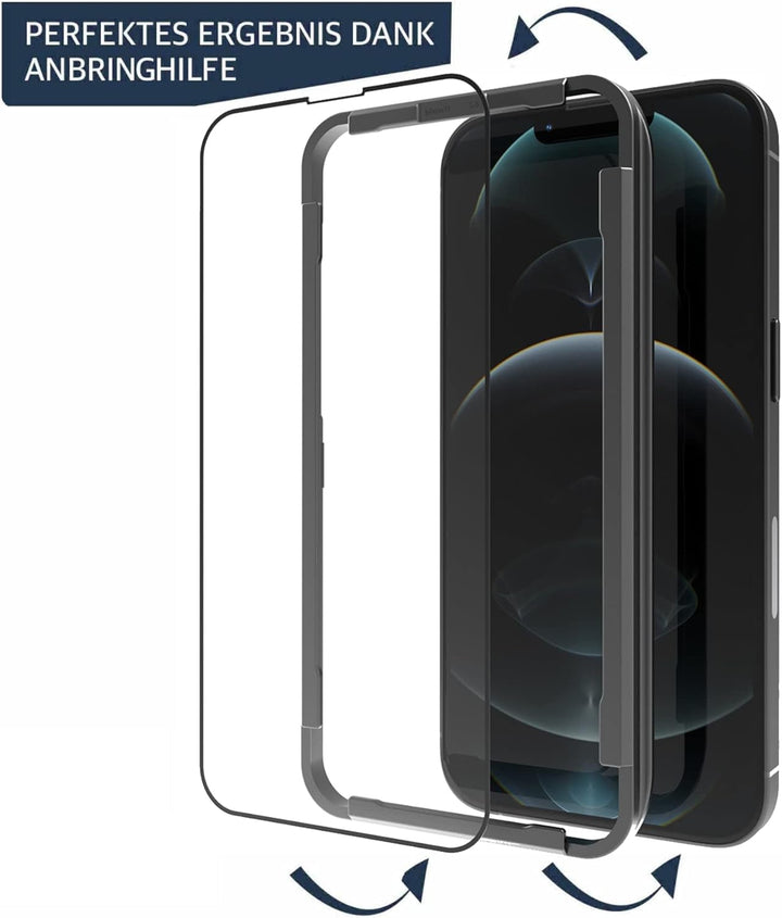 CELLBEE Kompatibel mit iPhone 13 Mini Displayschutz The Curved, inkl. Applikator, Force Treatment, U