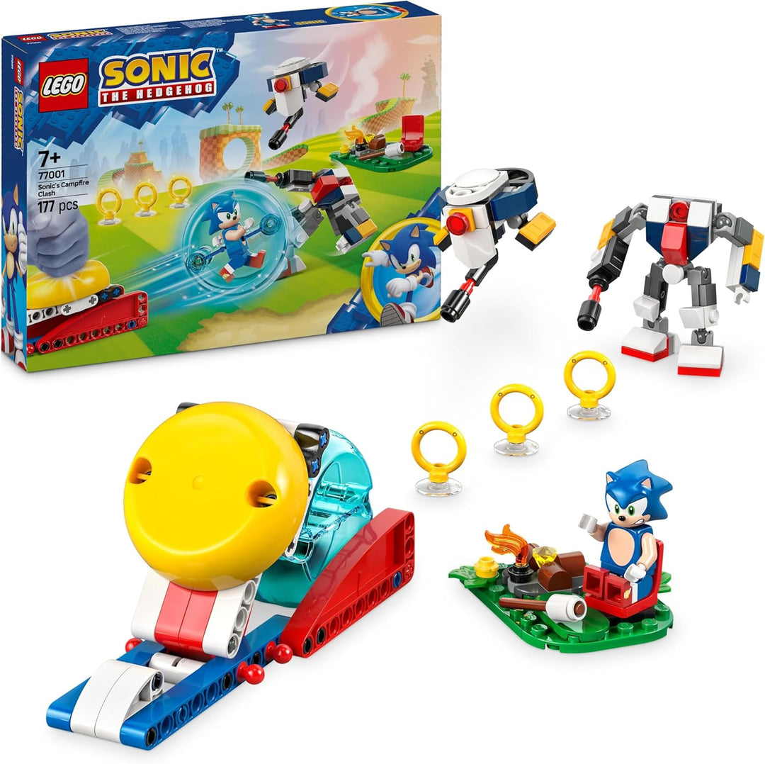 LEGO Sonic The Hedgehog Sonics Showdown am Lagerfeuer, Gaming Spielzeug für Kinder und Videospielfan